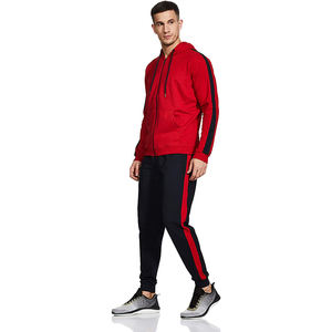 Venta al por mayor de chaquetas y pantalones unisex con cremallera transpirable fútbol ropa deportiva chándales de invierno conjuntos para hombres de talla grande 2 piezas - Product Image 3
