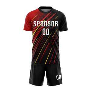 Customized <b>Light</b> Weight Polyester Soccer Uniform New Design with Custom Printing Manufactured in Pakistan - Product Image 3