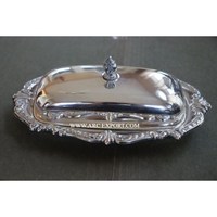 Plat à beurre fait main en laiton populaire accessoire de cuisine traditionnel assiette à beurre sans danger pour les aliments avec couvercle pour la maison hôtel Restaurant