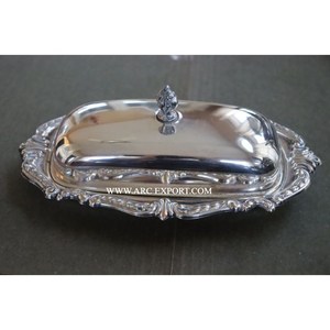 Plat à beurre fait main en laiton populaire accessoire de cuisine traditionnel assiette à beurre sans danger pour les aliments avec couvercle pour la maison hôtel Restaurant - Product Image 5