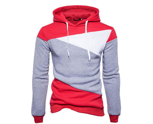 Sudadera con capucha para hombre, de diseño superior, color rojo, con cremallera completa, personalizada, cubierta facial, gráfico sin cremallera - Product Image 1