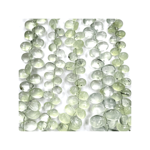 ลูกปัดหินควอทซ์สีเขียวขนาด7นิ้วคุณภาพสูง5-7มม. สำหรับทำเครื่องประดับควอตซ์แบบเรียบ - Product Image 3