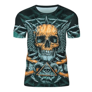 Manches courtes Design graphique BJJ Rash Guard, équipement MMA de haute qualité, équipement Muay Thai et Jiu Jitsu Rash Guard pour hommes - Product Image 2