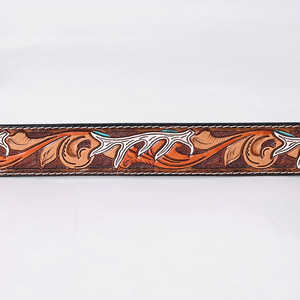 Nuevo Western Stylish Real Genuine Hand Tooled Cinturones de cuero hecho a mano de alta calidad Cinturón unisex de cuero hecho a mano - Product Image 2