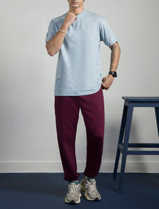 T-shirt pour homme de haute qualité 100% coton, coupe classique, avec impression sérigraphique, tissu tricoté, poids lourd, écologique - Product Image 6