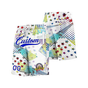 Pantalones cortos de baloncesto reversibles personalizados OEM al por mayor, uniforme de malla de poliéster impreso por sublimación para jóvenes y adultos - Product Image 5