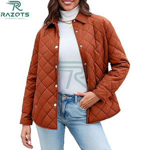 Chaqueta Acolchada Razorts International para Mujer, Talla Grande, Gruesa y Cálida, para Otoño, Largo Regular, Color Sólido, Manga Larga - Product Image 5