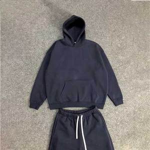 Fabricación de Sudadera con Capucha y Pantalones Deportivos de Algodón 100% de Alta Calidad, Chándal Holgado para Hombre - Product Image 5