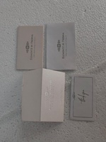Cartes de remerciement personnalisées en papier recyclé écologique, cartes de vœux professionnelles, impression typographique, gaufrage, feuille d'or