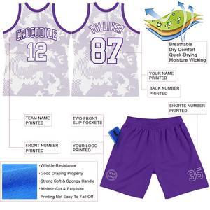 Ensemble d'uniformes de basket-ball sans manches personnalisés pour les clubs Maillots de basket-ball de style professionnel avec numéros et noms personnalisés - Product Image 3