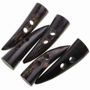 Cuerno de búfalo natural para cierres de chaqueta Botones de palanca de cuerno de búfalo de alta calidad con logotipo personalizado para decoraciones - Product Image 6