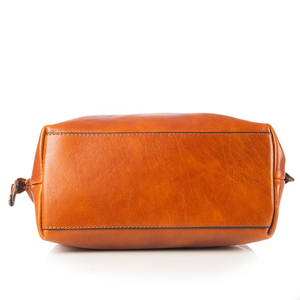 Bolsa de Cosméticos de Cuero, Tamaño Mediano, Cierre de Cremallera, Estilo Simple y Portátil para Hombres y Mujeres - Product Image 4
