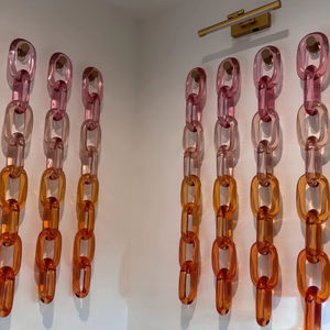 Designer Epoxy Resin Wall Decorative Chain <b>Sculpture</b> For Stylish <b>Modern</b> Resin Decorative Wall Link Chain Handmade <b>Art</b> Piece - Product Image 1