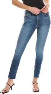 momo New Design Girls Pencil Pants <b>Jeans</b> Breathable Spandex/Cotton <b>Elastic</b> <b>Waist</b> Casual High Quality Export Quality Best Quality - Product Image 5