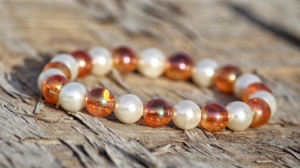 Perles de quartz Aura orange de qualité AAA Belles perles rondes pour bracelet extensible idéal pour la fabrication de bijoux pour les cadeaux et - Product Image 2