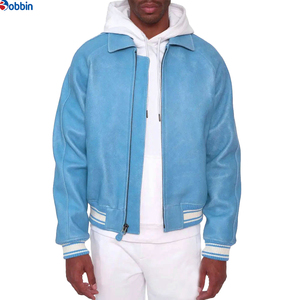 Chaquetas Varsity Estilo Letterman Personalizadas de Alta Calidad para Hombre, Tela Satinada, Mangas de Cuero Genuino, Incluye Capucha para Invierno - Product Image 4