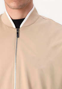 Chaqueta universitaria de lana de invierno de diseño personalizado para hombre, tipo cierre, bolsillos con botones, chaqueta universitaria de bombardero de béisbol Letterman - Product Image 3