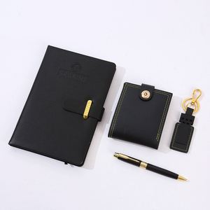 Juego de regalo ejecutivo para eventos corporativos: cuaderno, billetera y llavero de marca, regalos de negocios Premium - Product Image 4