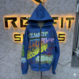Service OEM maintenant disponible en taux réglable Sweat à capuche zippé Puff Printed fabriqué en usine à bas prix Sweats à capuche pour hommes - Product Image 5