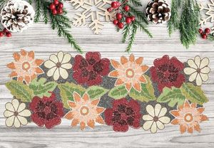 Christmas Decorative and Leaves Design Beaded <b>Runner</b> Placemat <b>Dining</b> <b>Table</b> Fancy Mat Handmade Decorative <b>Runners</b> for Wedding - Product Image 2