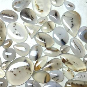 Cabochon d'agate naturelle du Montana Vente en gros lot d'agate du Montana Lot de pierres précieuses en vrac Mélange de formes et de tailles pour la fabrication de bijoux Montana - Product Image 2