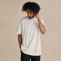 T-shirts à manches courtes pour hommes en coton Supima 100% 6oz, imprimés sur mesure, surdimensionnés, respirants et à séchage rapide