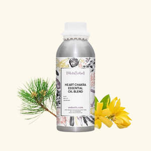 Huile corporelle thérapeutique 100% pure, mélange d'huiles essentielles pour le chakra cardiaque, Ylang-Ylang, Géranium, Bois de santal, pour hydrater et éclaircir la peau - Product Image 1