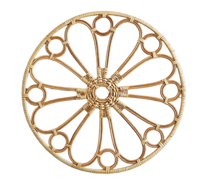 Mantel Individual tejido de ratán para boda Flor natural Mantel individual de ratán Decoración Adorno natural para el hogar Venta al por mayor de Vietnam - Product Image 1