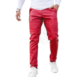 กางเกงหนังผู้ชายสั่งทำราคาส่ง พร้อมโลโก้และดีไซน์เฉพาะตัว - Product Image 6