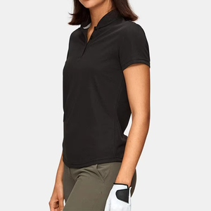 Chemises polo pour femmes grande taille à la mode Gym Wear Sports Casual Wear Perfect Polo Shirt Turn Down Collar Polo T-Shirt - Product Image 5