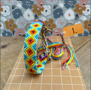 Friendship <b>Bracelet</b> or <b>Anklet</b> Chevron - Colorful - String - Trendy - *CUSTOMIZABLE* - Product Image 2