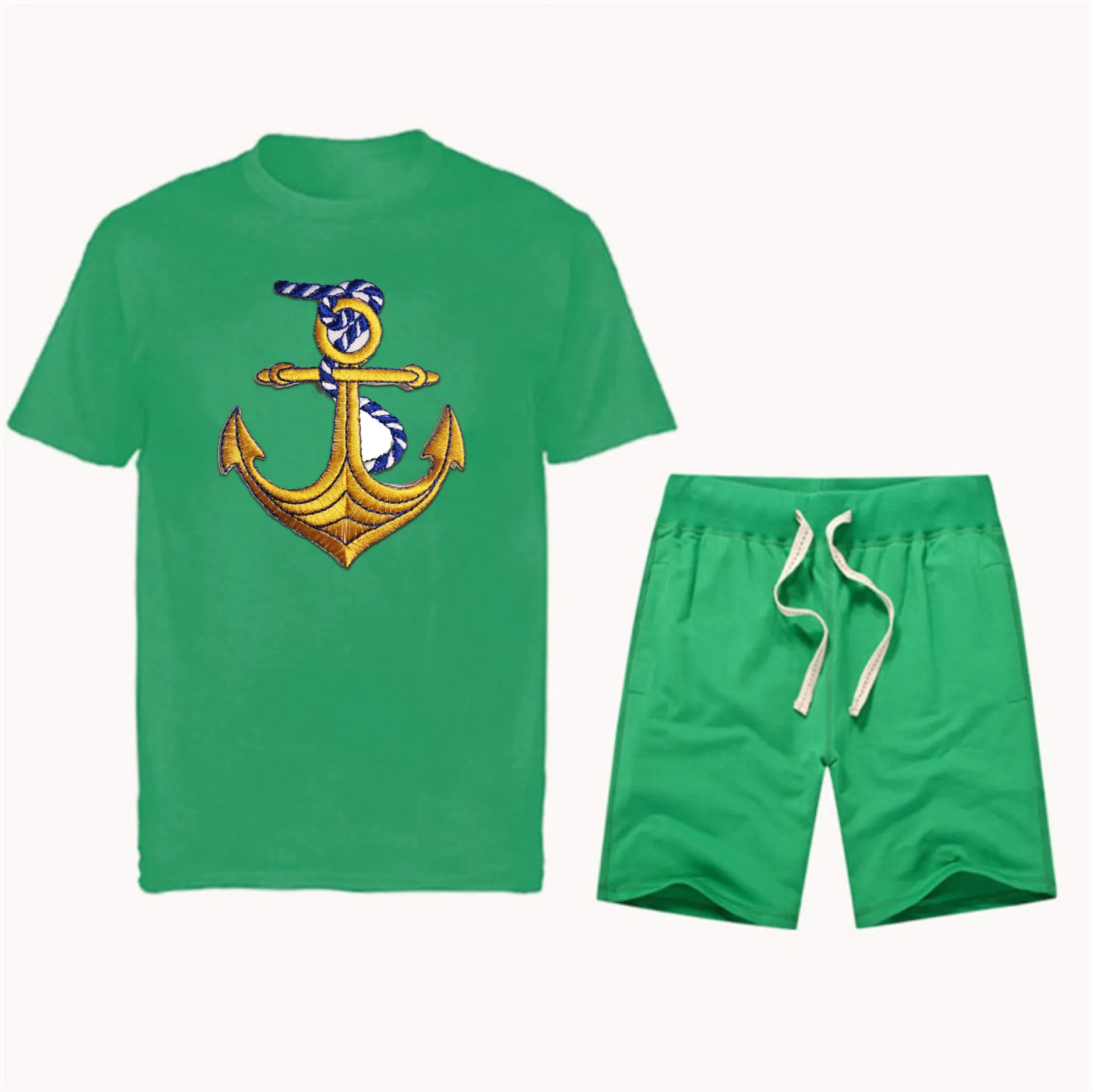 Conjunto roupa masculina casual de flax, conjunto com duas peças, camiseta de manga curta, bermuda de linho, conjunto de roupas personalizadas