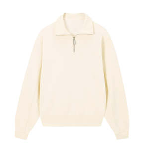 Sudaderas de cuello redondo de gran tamaño, sudaderas con capucha en blanco de peso pesado, cremallera en relieve 3D personalizada, invierno de algodón 100% - Product Image 3