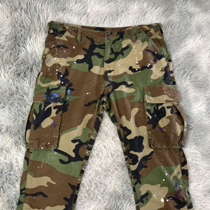 Nuevo 2025 hombres moda Streetwear salpicaduras pintura camuflaje hombres Cargo pantalones 2025 - Product Image 2