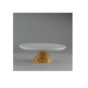 ล่าสุดที่ทันสมัยไม้ฐานหินอ่อนยืนเค้กที่มีสไตล์ที่มีคุณภาพที่ดีที่สุดล่าสุดแฟนซียืนเค้กพรรคใช้ราคาถูก - Product Image 5