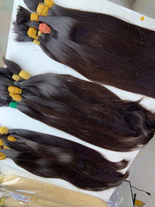 100% Vietnamese Human Hair Single Donor Raw Material <b>Bleaching</b> and Dying 40-90cm Brown Black Color - Product Image 6