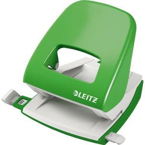 เครื่องเจาะกระดาษ Leitz NeXXt 5008 ขนาด 8 ซม. 30 แผ่น สีเขียวอ่อน พร้อมรางนำทาง รองรับกระดาษหนา 80 กรัม/ตร.ม. - Product Image 1