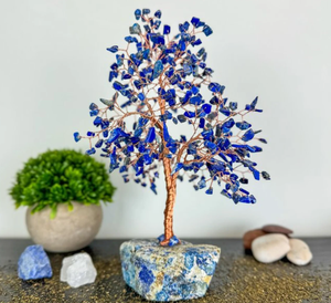 Arbre de vie naturel Lapis Lazuli Reiki arbre spirituel pierres précieuses Vastu Feng Shui Table Decore Feng Shui décor pour décoration cadeaux - Product Image 2