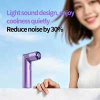 Ventilateur portable mini turbo Hxtc88 haute vitesse 3000 mAh rechargeable par USB avec refroidissement par air et glace pour les voyages en extérieur