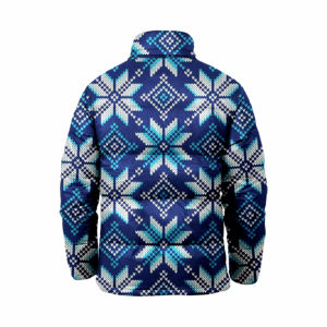 แจ็กเก็ตทีมปลาปักเป้าสำหรับผู้ชายวัสดุระบายอากาศได้ดีดีไซน์ใหม่สำหรับฤดูหนาวแบบซับลิเมชันออกแบบโลโก้ได้ตามต้องการ - Product Image 2