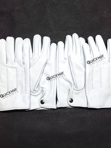 Guantes de Gala para Guardia de Honor, Guantes Formales de Cuero Blanco para Hombre, para Ceremonias y Uso Diario, Forrados de Nailon Transpirable - Product Image 4