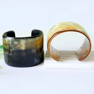 Best Seller Buffalo Horn Cuff Women New Arrival Cutout Design Natural Fashion <b>Bracelet</b> Natural Colors Bangle Cuffs - Product Image 1