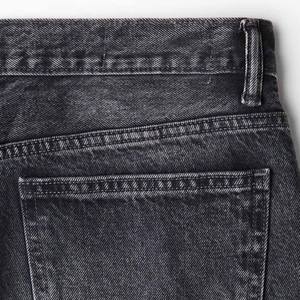 Vente en gros de jeans d'été tissés pour hommes tendance personnalisés style vintage baggy léger avec coupe droite délavé foncé design décontracté - Product Image 6
