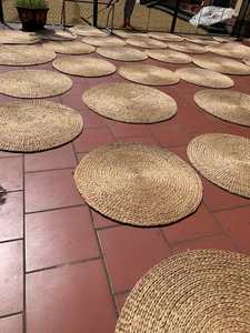 Produit élégant et classique jacinthe d'eau tapis rond et napperon artisanat tapis pour salon cuisine décor - Product Image 6