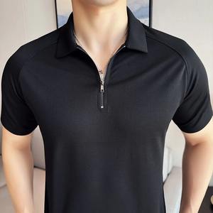 Unisexe pour POLO T-shirt personnalisation gratuite vêtements de travail uniforme entreprise costume Anti-rides Logo Image Design chemise culturelle personnalisée - Product Image 4