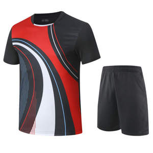 Combinaison de Badminton confortable et rebondissante personnalisée adolescent Match d'entraînement T-shirt d'uniforme de Badminton - Product Image 2
