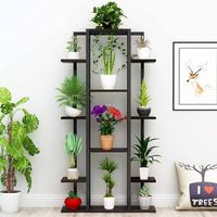 Support étagère de rangement réglable en métal pour plantes à fleurs naturelles simples et personnalisées pour la maison et le salon