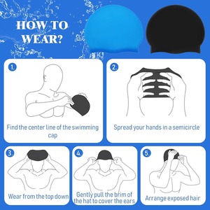 <span class=keywords><strong>Bonnet</strong></span> <span class=keywords><strong>de</strong></span> <span class=keywords><strong>bain</strong></span> universel imperméable en silicone, léger, écologique, unisexe, pour cheveux longs, protection auditive, sans coupe <span class=keywords><strong>de</strong></span> cheveux - Product Image 6