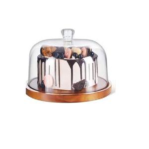 Support à Pizza Pliant Rond en Bois Polyvalent pour Mariages et Fêtes Assiette à Dessert Assiette Décorative - Product Image 4