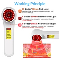 ZJZK effet rapide thérapie laser proche infrarouge pour chiens chevaux chats animaux de compagnie batterie au lithium rechargeable intégrée grande capacité